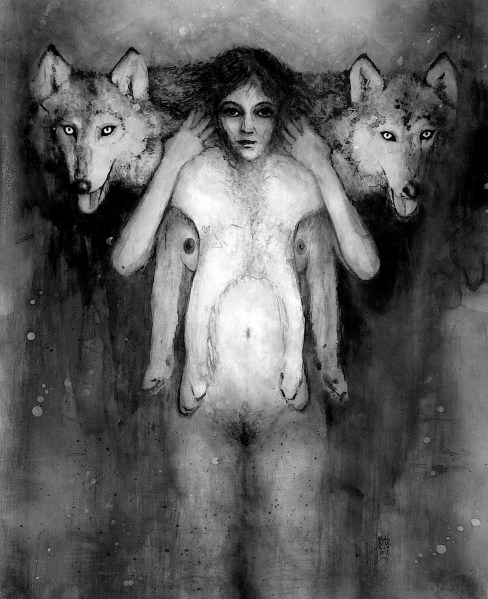 mujer con lobos ok